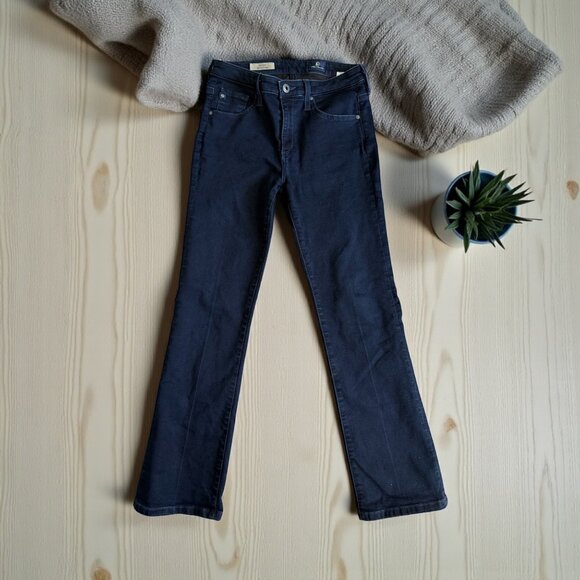 ADRIANO GOLDSCMIED The Stacy Midrise Straight Dark Wash Jeans Size 26R - Picture 1 of 8